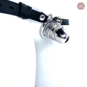 Cage de chasteté homme 37 mm avec ceinture de bondage