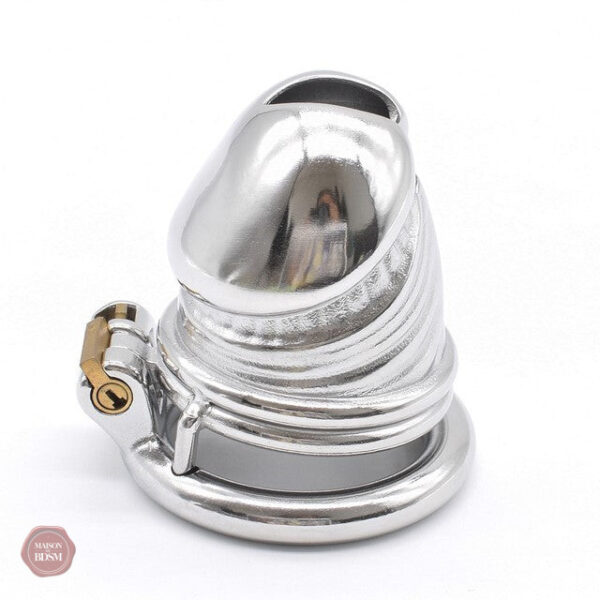 Cage de chasteté avec ceinture, idéal pour bondage masculin
