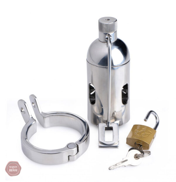 Cage de chasteté sécurisée avec design en pointes