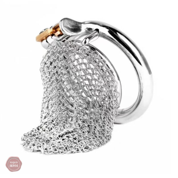 Cage de chasteté ergonomique en maille pour un ajustement parfait