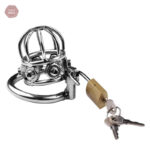 Cage de chasteté rivetée en acier inoxydable