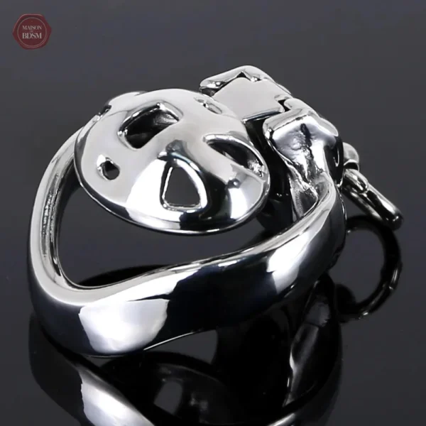 Cage de chasteté avec ceinture, style floral