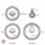 Accessoire de chasteté élégant et compact pour hommes