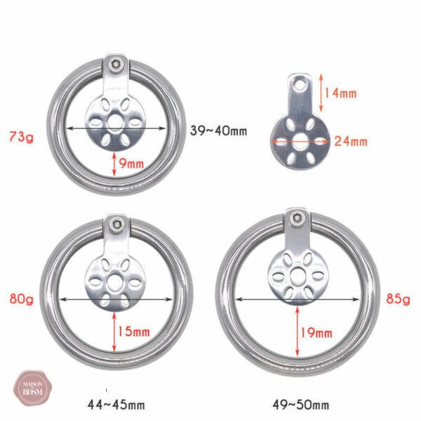 Accessoire de chasteté élégant et compact pour hommes
