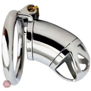 Cage de chasteté en acier pour homme