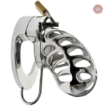Cage de chasteté acier pour homme - La vague