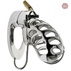 Cage de chasteté acier pour homme - La vague