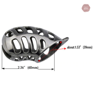 Cage de chasteté en acier pour un confort optimal