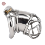 Cage de chasteté en acier pour hommes - Oisellerie S