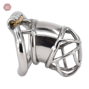 Cage de chasteté en acier pour hommes - Oisellerie S