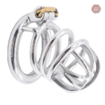 Cage de chasteté en acier Le Corbeau M