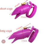 Accessoire de chasteté en plastique violet