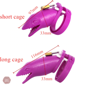 Accessoire de chasteté en plastique violet