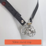Cage de chasteté avec ceinture pour jeux BDSM