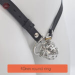 Cage de chasteté BDSM avec ceinture ajustable