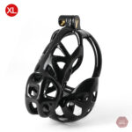 Cage de chasteté en design Black Mamba élégant