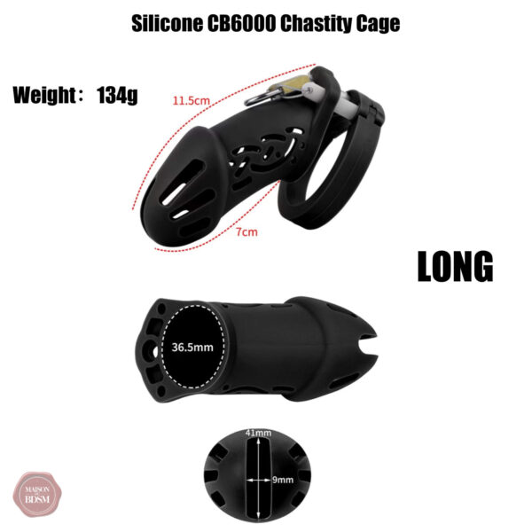Cage de chasteté silicone ergonomique