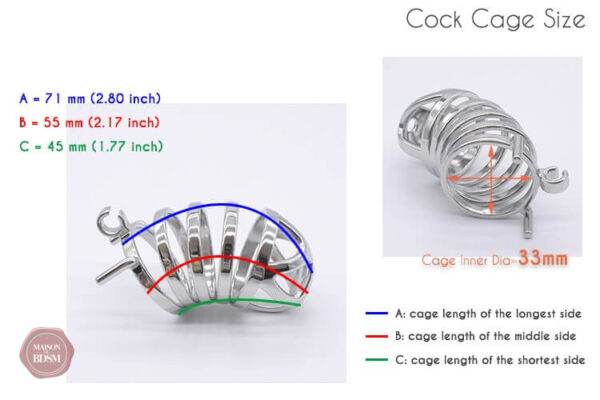 Ceinture de chasteté conçue pour un port masculin