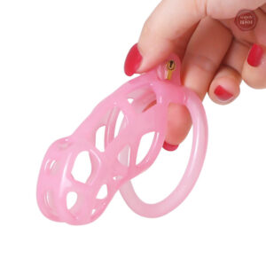 Cage de chasteté Cobra rose