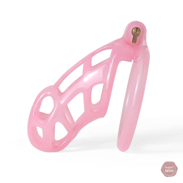 Cage de chasteté Cobra en couleur rose