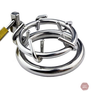 Cage de Chasteté Courte pour Homme - Barbelé