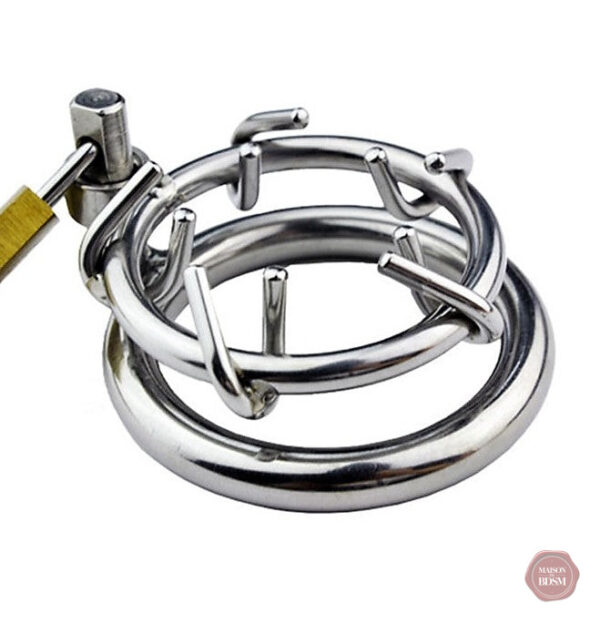 cage-de-chastete-courte-homme-barbele-1 Cage de Chasteté Courte pour Homme - Barbelé