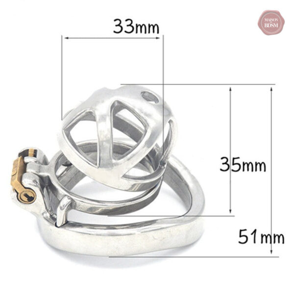 Cage de chasteté homme, modèle court et discret