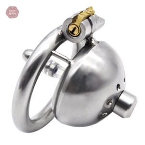 Cage de chasteté courte pour minipénis avec urètre