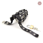 Cage de chasteté cuir, design élégant et discret