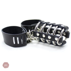 Cage de chasteté cuir pour un contrôle optimal