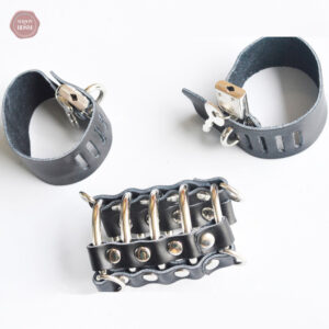 Cage de chasteté élégante et durable en cuir