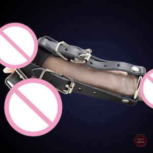 Cage de Chasteté en Cuir, design élégant et sécurisé