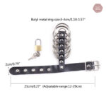 Accessoire de chasteté en cuir, confort et sécurité