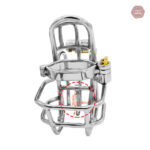 Cage de chasteté sécurisée, construction en acier inoxydable