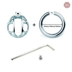 Accessoire de chasteté en acier, longueur de 2,5 cm