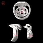 Cage de chasteté HT-V4 en acier inoxydable durable