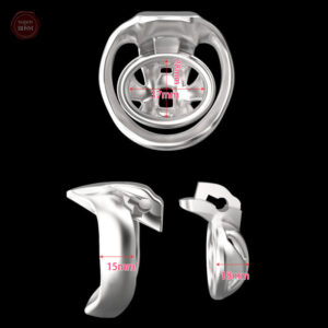 Cage de chasteté HT-V4 en acier inoxydable durable