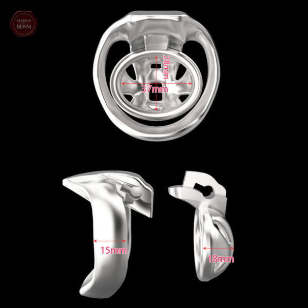 Cage de chasteté HT-V4 en acier inoxydable durable