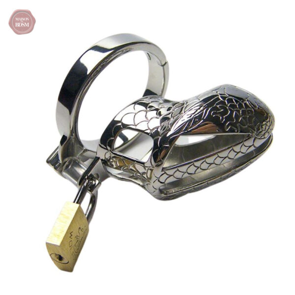 Cage de chasteté, métal, longueur 5 cm