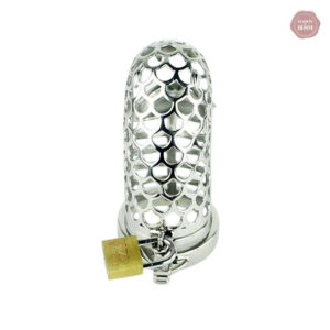 Cage de chasteté métal Timid Basilisk 8,51 cm