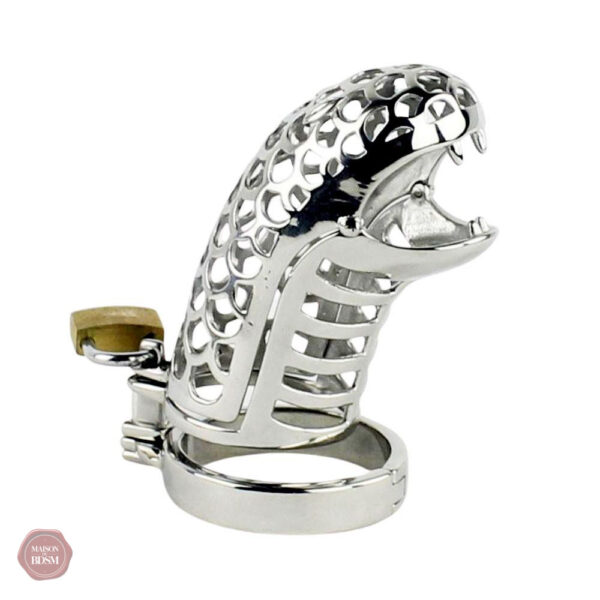 Cage de chasteté en métal, longueur de 8,51 cm