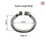 Accessoire de chasteté durable en acier inoxydable
