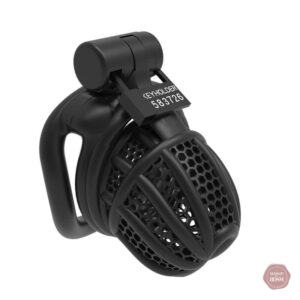 Cage de chasteté design nid d'abeille