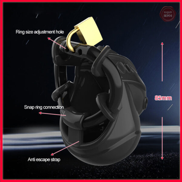 Cage de chasteté complète en silicone pour un confort optimal