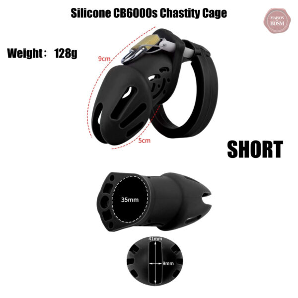 Cage de chasteté en silicone pour adultes
