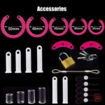Accessoire de contrôle de chasteté en silicone
