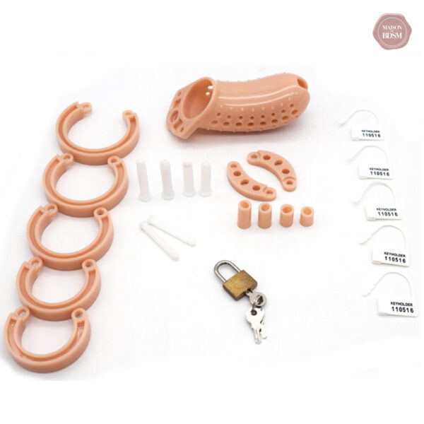 Accessoire BDSM en plastique, couleur beige