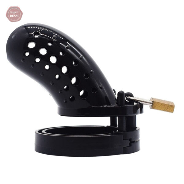 Cage de chasteté FX 10, design en plastique noir