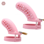 Cage de chasteté plastique FX 10 en rose