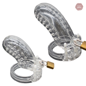 Cage de chasteté plastique FX 10 transparente